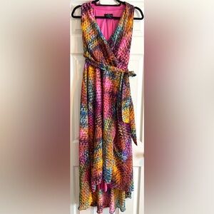 Vibrant Multicolor Abstract Dress